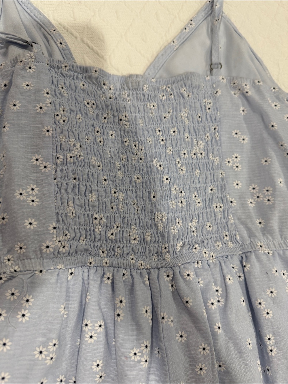 Wild Fable Light Blue Daisy Print Wrap Romper -L - Picture 6 of 7